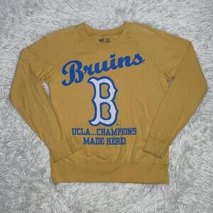 UCLA Bruins NCAA Champions Made Here Yellow Long Sleeve T-Shirt Women's Size S